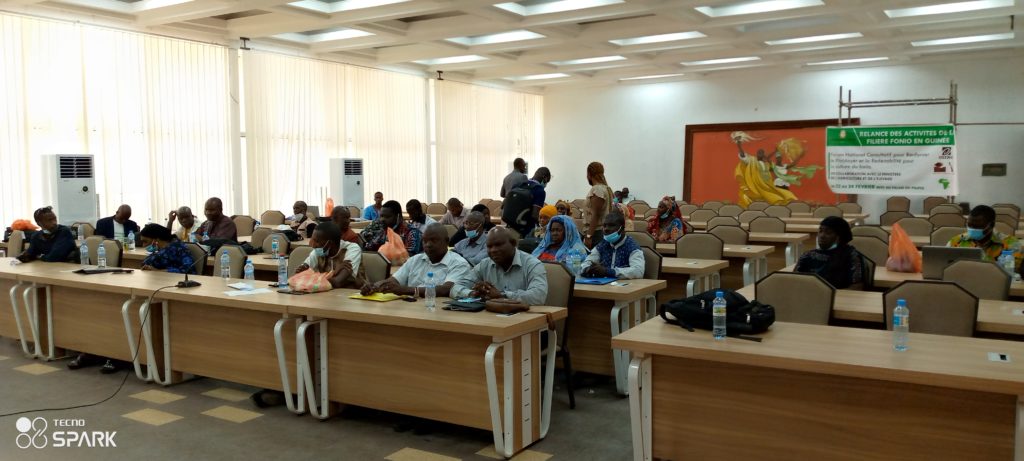 Forum national Consultatif sur la filière fonio au palais du peuple à Conakry