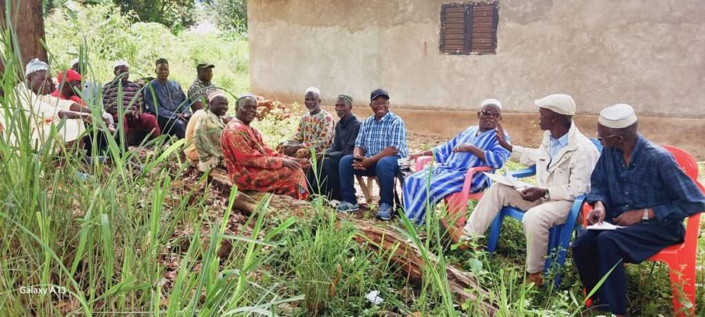 Projet Notre Santé/USAID : Damakania, donation d’un domaine par la communauté de Komoya pour la construction d’un poste de santé